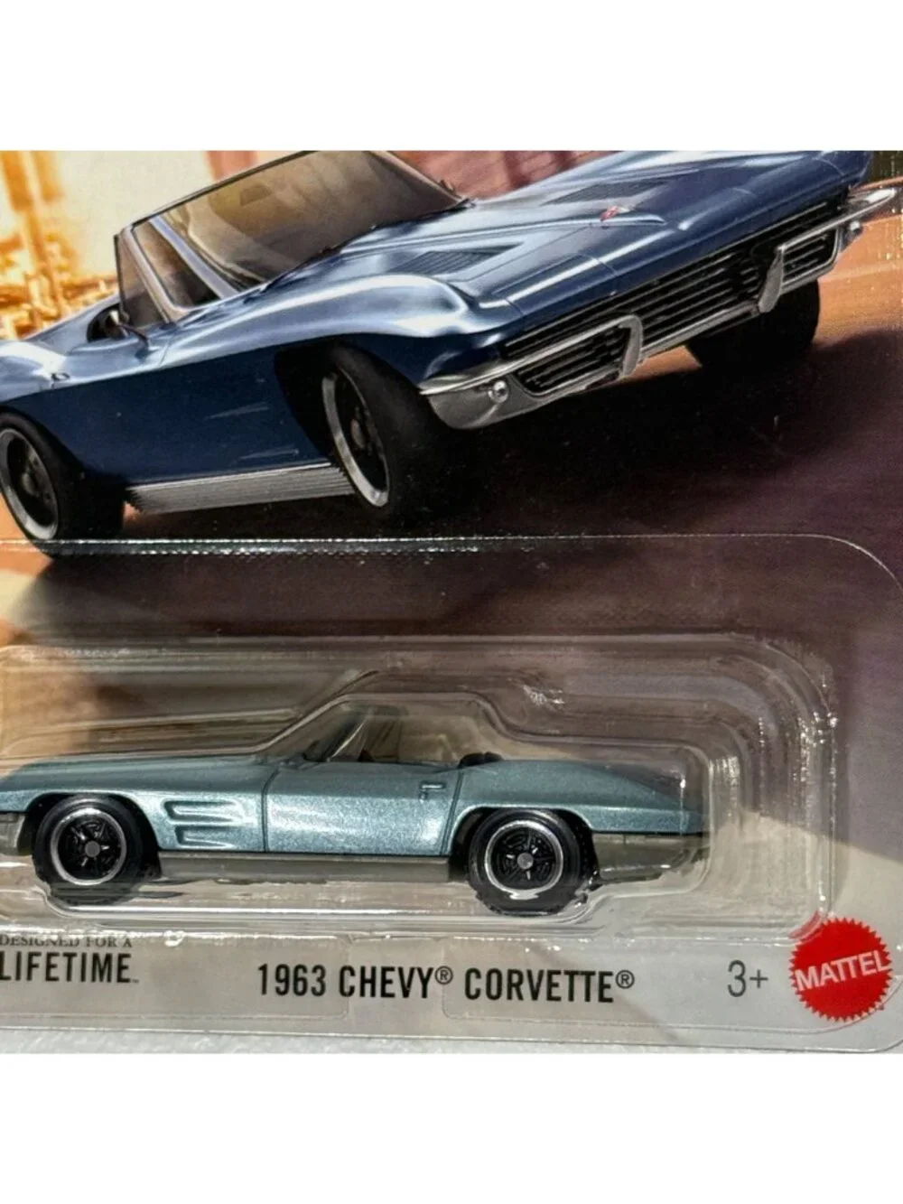 Matchbox 1963 Chevy Corvette Convertible Blue Retro Classics 83/125 NOC